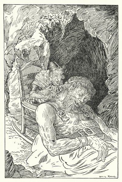 Riesiger goldener Bart (Lithografie) von Louis John Rhead
