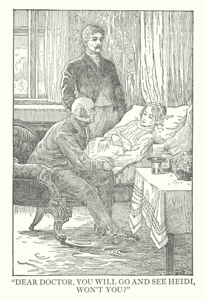 Illustration für Heidi von Johanna Spyri von Louis John Rhead