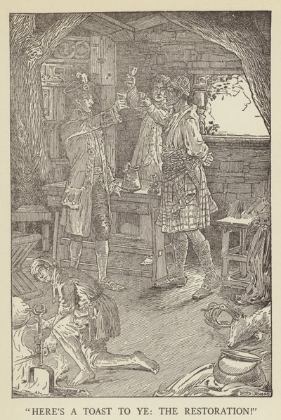 Illustration für Entführt von Robert Louis Stevenson von Louis John Rhead