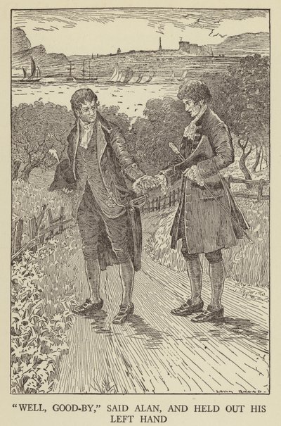 Illustration für Entführt von Robert Louis Stevenson von Louis John Rhead