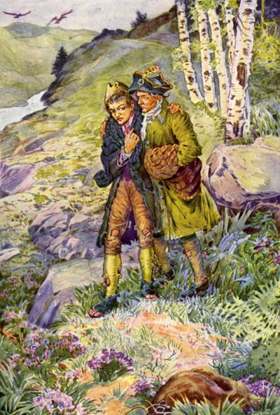 Illustration für Entführt von Robert Louis Stevenson von Louis John Rhead