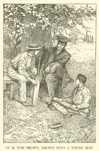 Illustration für Tom Browns Schulzeit (Gravur) von Louis John Rhead