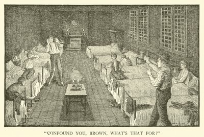 Illustration für Tom Browns Schulzeit (Gravur) von Louis John Rhead