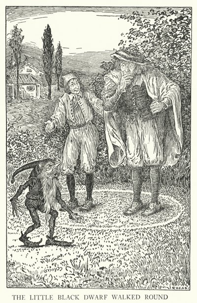 Der kleine schwarze Zwerg ging umher von Louis John Rhead