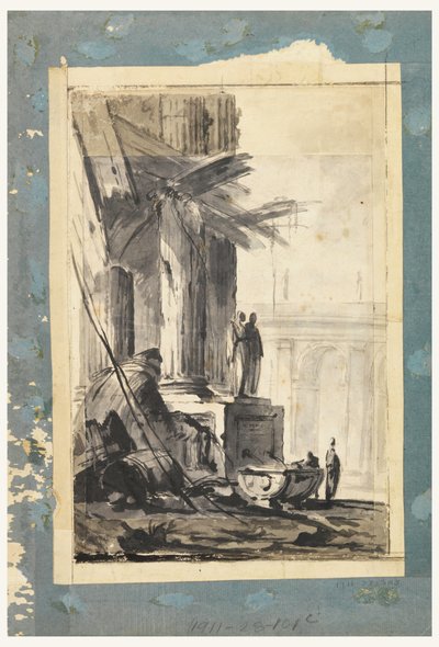 Ruinenfantasie, ca. 1762 von Louis-Joseph Le Lorrain