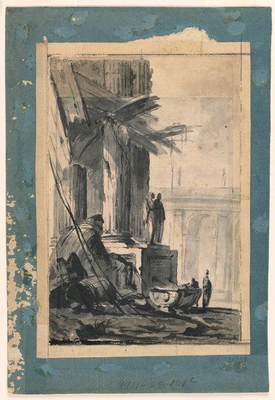 Ruinenfantasie, ca. 1762 von Louis-Joseph Le Lorrain