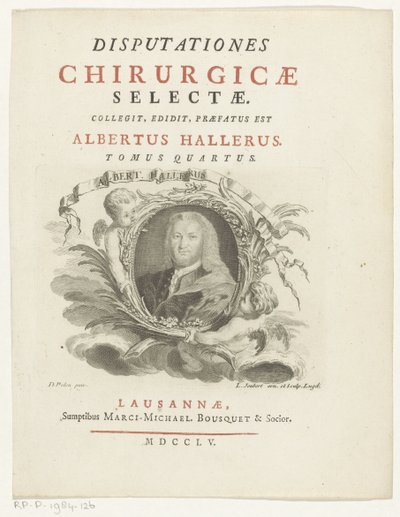 Porträt von Albrecht von Haller von Louis Joubert