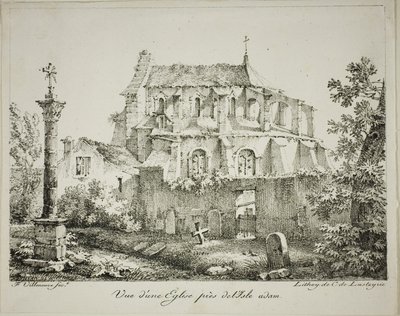 Ansicht einer Kirche in der Nähe von l