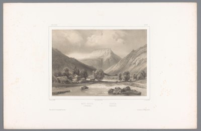 Blick auf den Gaustatoppen in Telemark von Louis Julien Jacottet