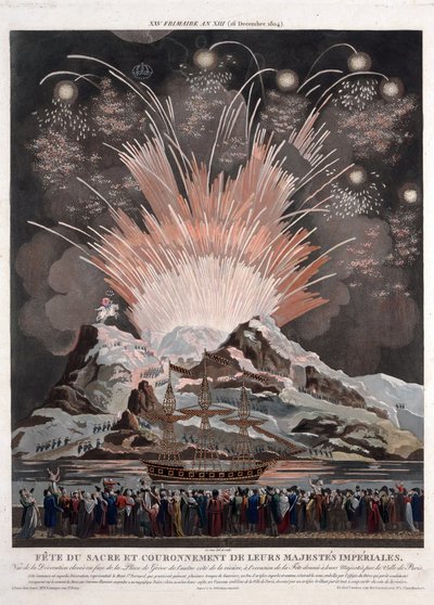 Feierlichkeiten zur Krönung Napoleons von Louis Le Coeur