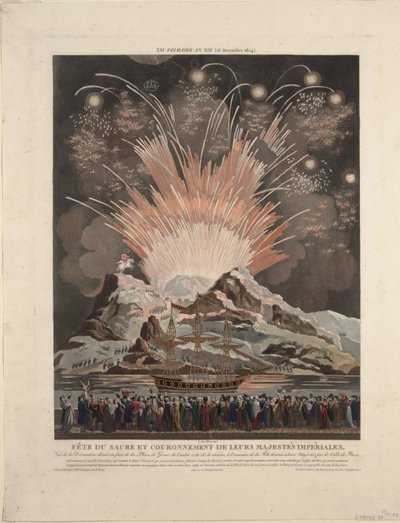 Feierlichkeiten zur Krönung Napoleons, 1806 von Louis Le Coeur