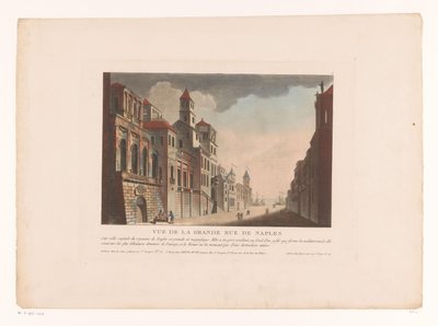Ansicht einer Straße in Neapel von Louis Lecoeur