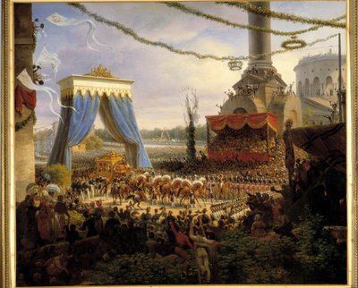Einzug von Charles X in Paris nach der Krönung am 6. Juni 1825 von Louis Lejeune