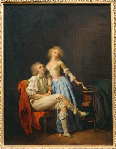 Der verlassene Vogel, genannt Das Paar und der entflohene Vogel von Louis Leopold Boilly