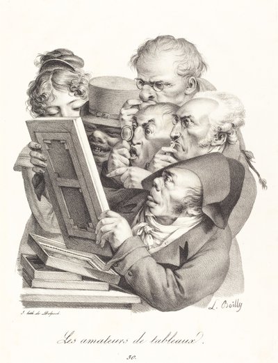 Die Kunstliebhaber (Les amateurs de tableaux) von Louis Leopold Boilly