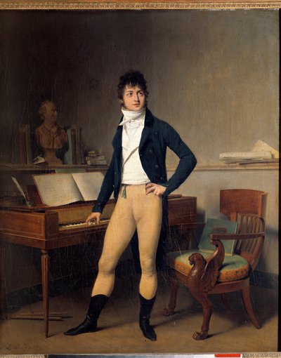 Ganzkörperporträt von Francois Adrien Boieldieu (1755-1834), französischer Komponist von Louis Leopold Boilly