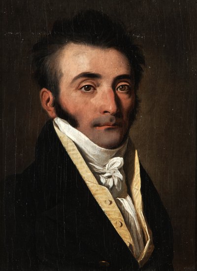 Porträt eines Mannes in einer gelben Weste von Louis Leopold Boilly