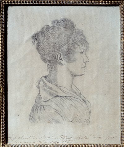 Profilporträt von Josephine de Beauharnais (1763-1814). Zeichnung von Louis Leopold Boilly (1761-1845) 1793. Malmaison, Musée du Château von Louis Leopold Boilly