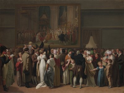 Die Öffentlichkeit betrachtet Davids Krönung im Louvre, 1810 von Louis Leopold Boilly