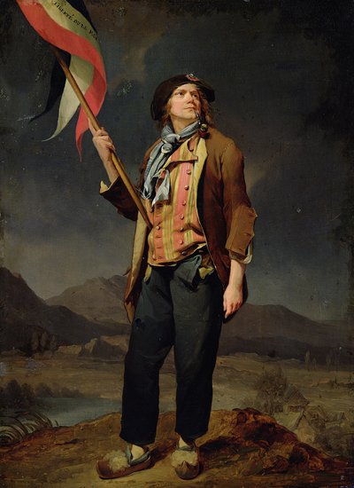 Der Sänger Chenard als Sansculotte von Louis Leopold Boilly