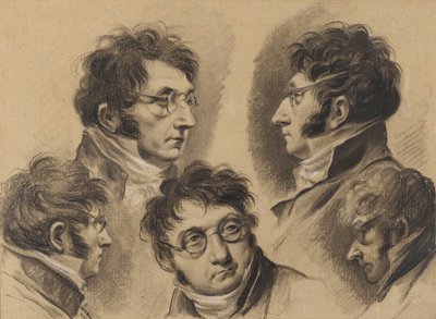 Louis-Léopold Boilly - 5 Selbstporträts von Louis Leopold Boilly