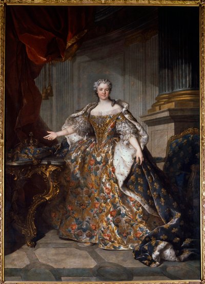 Porträt von Marie Lesczinska (Lesczynska) (1703-1768), Königin von Frankreich von Louis Tocqué