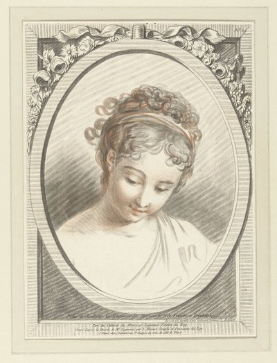Büste einer jungen Frau von Louis Marin Bonnet