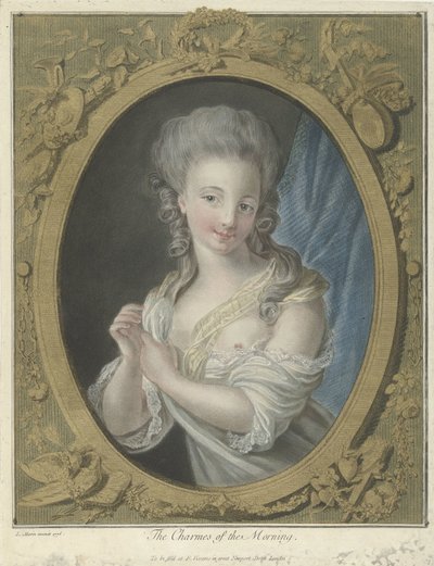 Junge Frau am Morgen von Louis Marin Bonnet