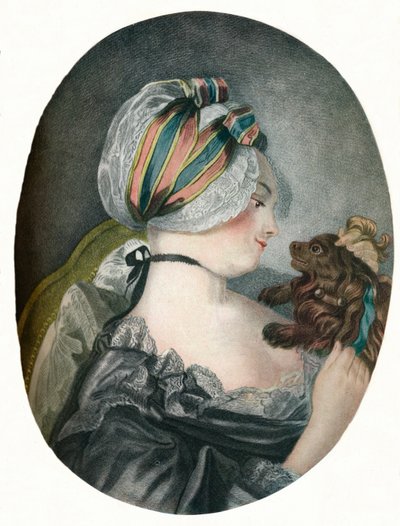 Provoking Fidelity Leducation de petit chien, 1775 von Louis Marin Bonnet
