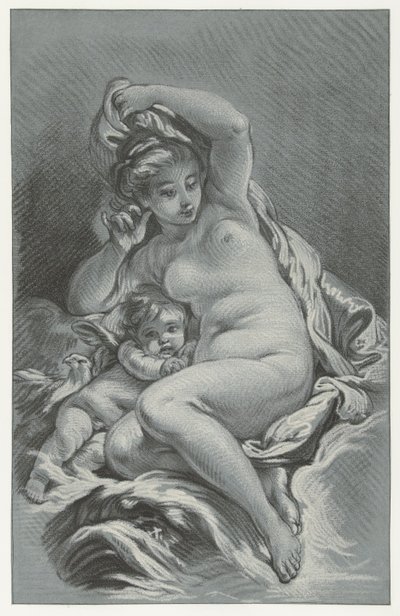 Venus und Cupido
Venus und Amor auf einem Delphin von Louis Marin Bonnet