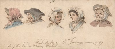 Kopfbedeckungen in Covent Garden von Louis Philippe Boitard