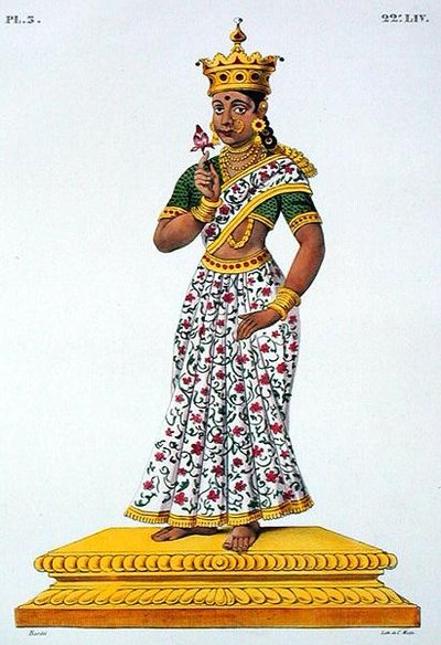 Swaha, Frau von Agni, graviert von C. de Motte (1785-1836) von Louis Thomas (after) Bardel