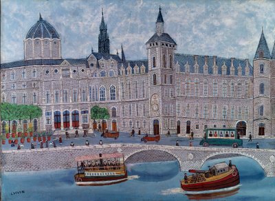 Ansicht des Justizpalastes in Paris von Louis Vivin