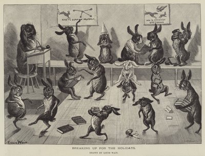 Ferienbeginn von Louis Wain