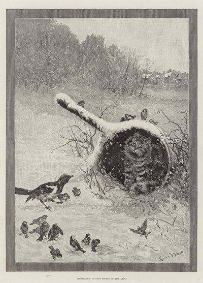 Besitz ist neun Zehntel des Gesetzes von Louis Wain