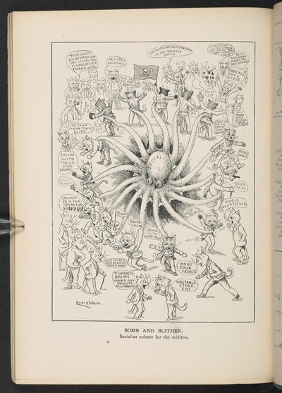 Sozialismus, aus S.46, Louis Wain Annual von Louis Wain