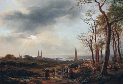 Ansicht der Stadt Saint-Pol-de-Léon von Louise Josephine Sarazin de Belmont