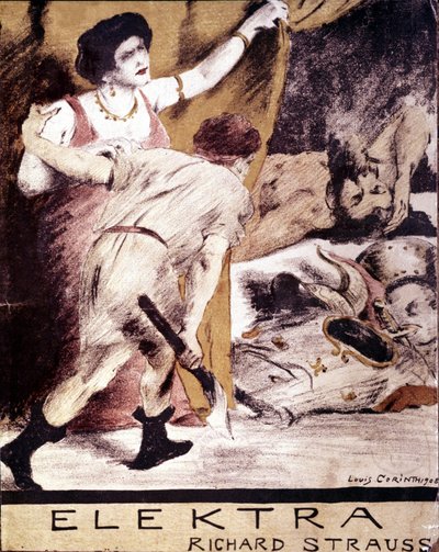 Richard Strauss, Illustration der Partitur von „Elektra“ von Louis Corinth, 1908. Privatsammlung Mailand von Lovis  Corinth