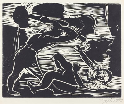 Brudermord Kain und Abel, 1919 von Lovis Corinth
