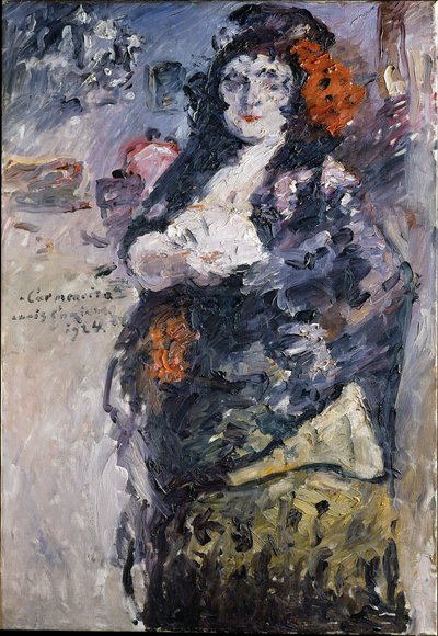 „Carmencita“, Porträt von Charlotte Berend-Corinth im spanischen Kleid von Lovis Corinth
