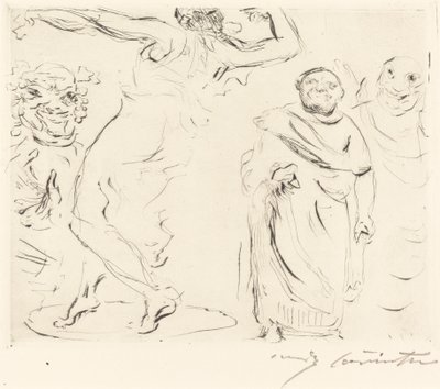 Das Gastmahl des Trimalchio: pl. XI, 1919 von Lovis Corinth