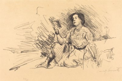 Lesendes Mädchen, 1911 von Lovis Corinth