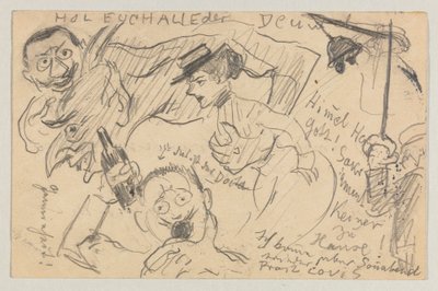 Lovis Corinth an Carl Strathmann: Postkarte, Poststempel 20. September 1901 von Lovis Corinth