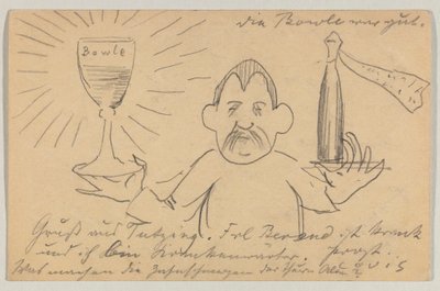 Lovis Corinth an Carl Strathmann: Postkarte, Poststempel 22. September 1902 von Lovis Corinth