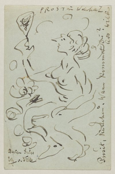 Lovis Corinth an Carl Strathmann: Postkarte, Poststempel 25. März 1906 von Lovis Corinth