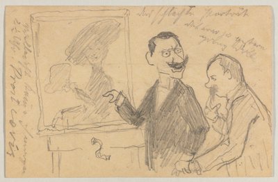 Lovis Corinth an Carl Strathmann: Postkarte, Poststempel 27. Mai 1901 von Lovis Corinth