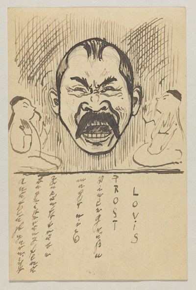 Lovis Corinth an Carl Strathmann: Postkarte, Poststempel 29. Oktober 1899 von Lovis Corinth