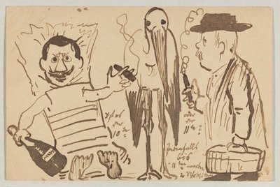 Postkarte, Poststempel 3. September 1902 von Lovis Corinth