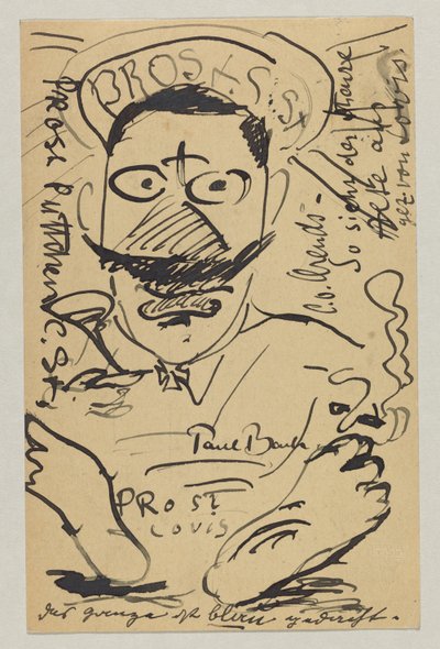 Lovis Corinth an Elly Strathmann: Postkarte, Poststempel 23. Februar von Lovis Corinth