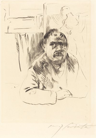 Selbstbildnis im Pelz von Lovis Corinth